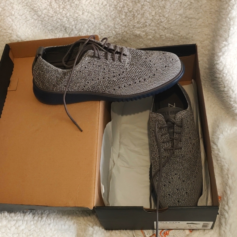 NIB Cole Haan Zerogrand Stitchlite Harbor mist Oxford 9.5